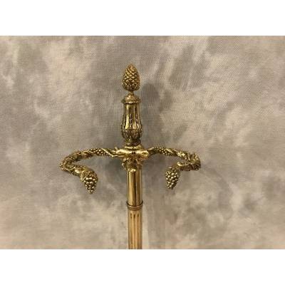 Ravant door umbrellas, chimney servant alone in vintage brass 19 th