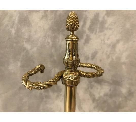 Ravant door umbrellas, chimney servant alone in vintage brass 19 th