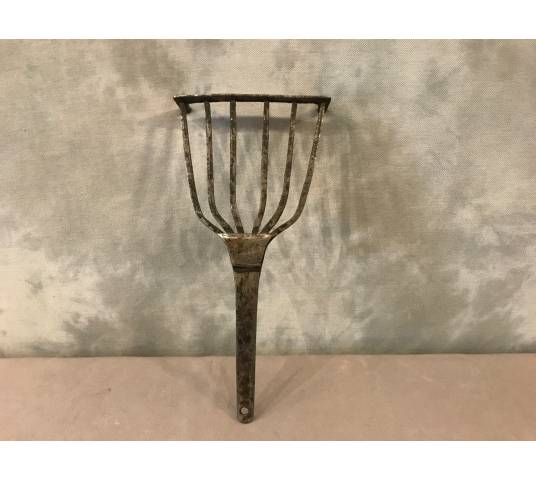 Ancient Iron Drilled Meat Grill 19 th