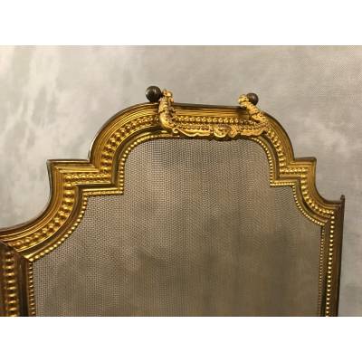 Pare fireplace antique gilded brass brass 19 th