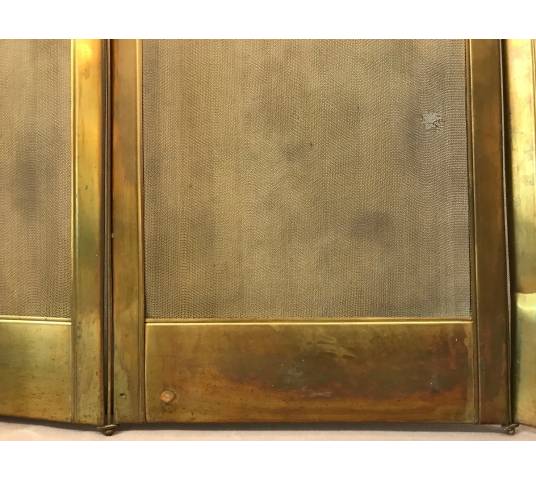 Pare fireplace antique gilded brass brass 19 th