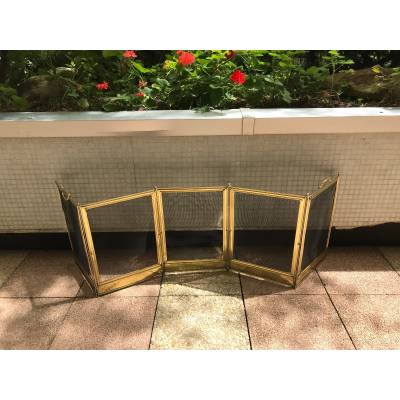 Pare antique brass fireplace 19 th Charles X