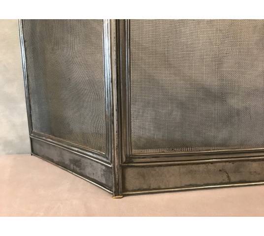 Pare fire of antique iron fireplace 19 th Charles X