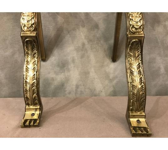 Pair of tringles with bronze curtains of epoch 19 th