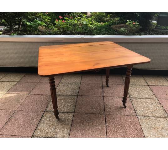 Table de salle à manger ancienne en merisier massif d' epoch 19 ème