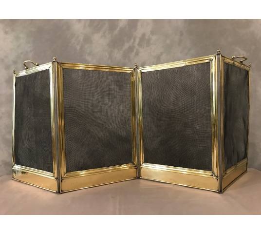 Pare antique brass fireplace 19 th Charles X