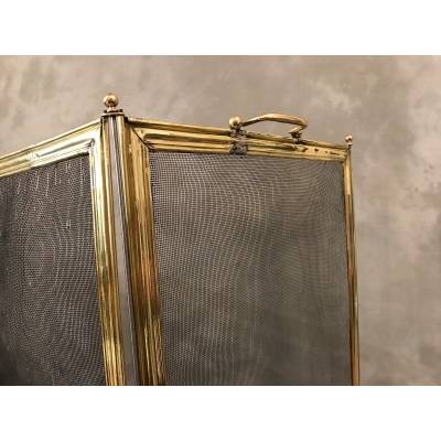 Pare antique brass fireplace 19 th Charles X