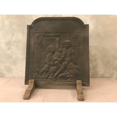 Stack plate in period cast iron 18 th