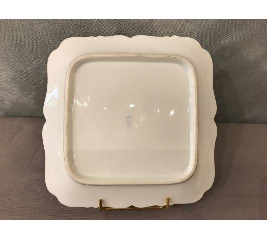 Plat à gâteaux en porcelaine Anglaise d'époque 19 ème " Derby"