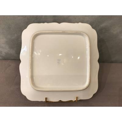 Plat à gâteaux en porcelaine Anglaise d'époque 19 ème " Derby"