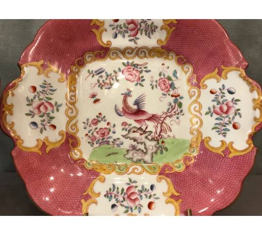 Paire de plats en porcelaine de Minton d'époque 19 ème