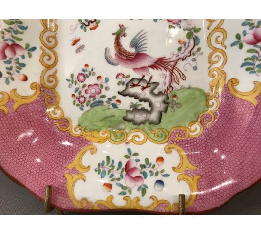 Paire de plats en porcelaine de Minton d'époque 19 ème