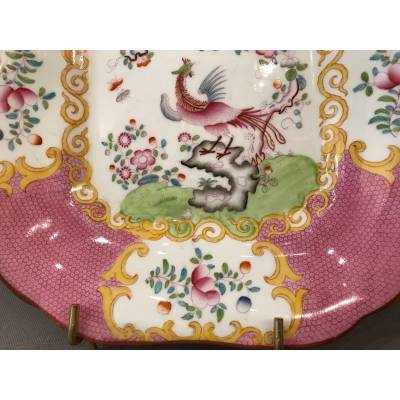 Paire de plats en porcelaine de Minton d'époque 19 ème