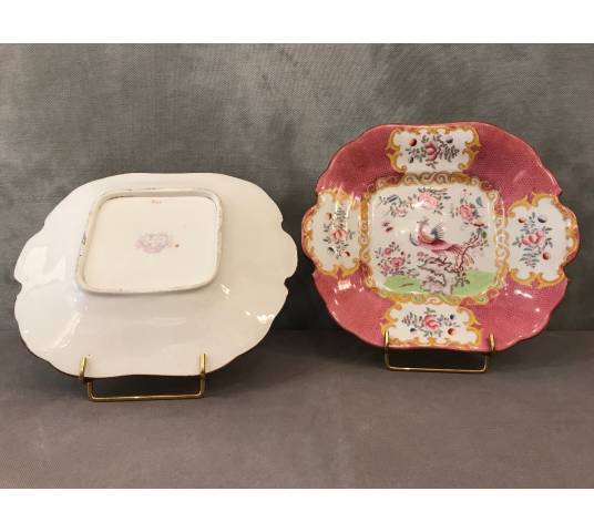 Paire de plats en porcelaine de Minton d'époque 19 ème