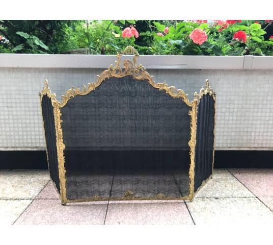 Beau firewall de fireplace en bronze gilt of epoch 19 th