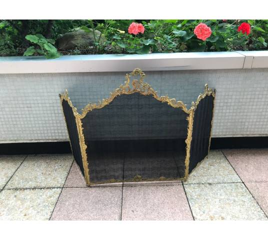 Beau firewall de fireplace en bronze gilt of epoch 19 th