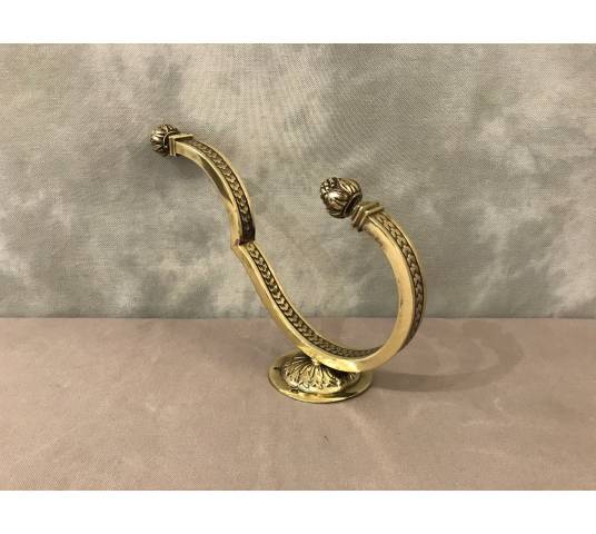 Beautiful and large bronze coat rack in Louis XVI style from the 19th century