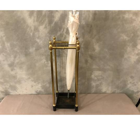 Old brass umbrella stand from the 19th century