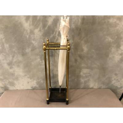 Old brass umbrella stand from the 19th century