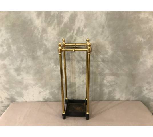 Old brass umbrella stand from the 19th century