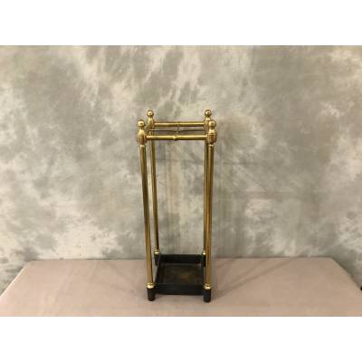 Old brass umbrella stand from the 19th century