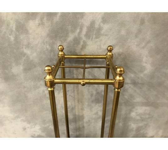 Old brass umbrella stand from the 19th century