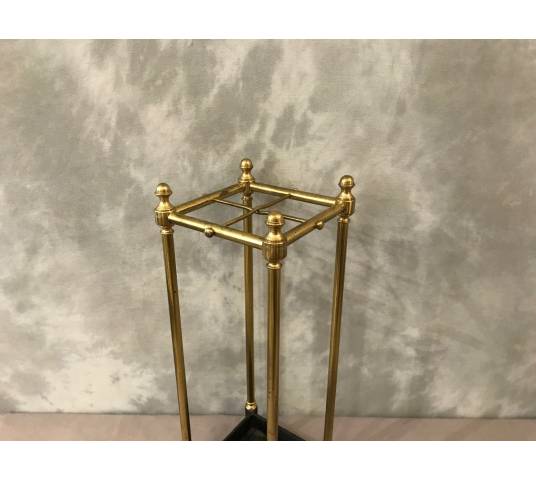 Old brass umbrella stand from the 19th century