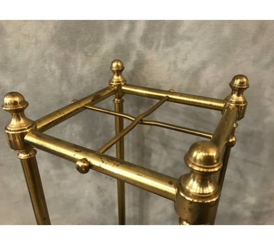 Old brass umbrella stand from the 19th century