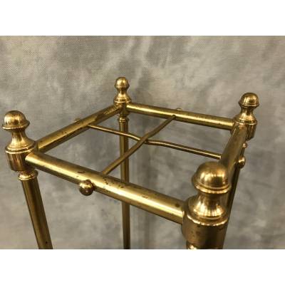 Old brass umbrella stand from the 19th century