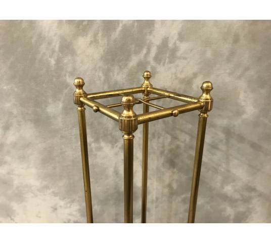 Old brass umbrella stand from the 19th century