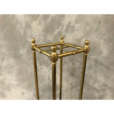 Old brass umbrella stand from the 19th century