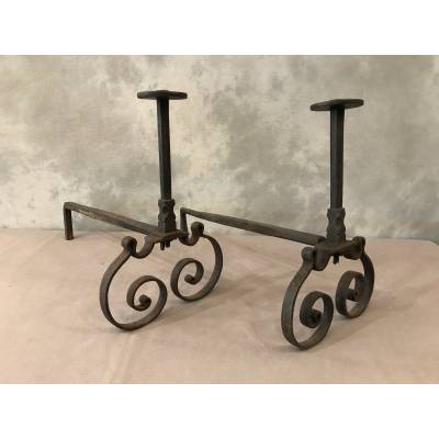 Pair of wrought iron tracks from the 18th century