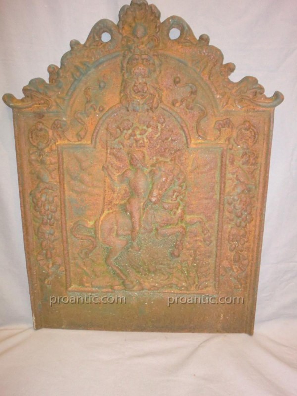 Medium cast iron chimney plate 20 th