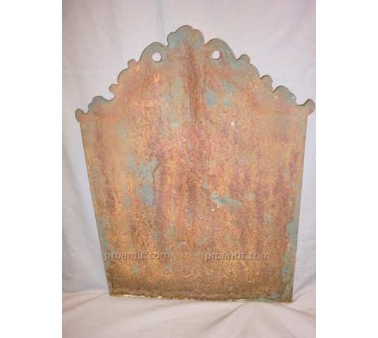 Medium cast iron chimney plate 20 th