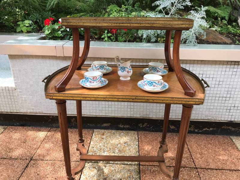 Table at the time 19 th Napoleon III in marquetry