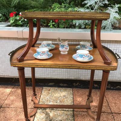 Table at the time 19 th Napoleon III in marquetry