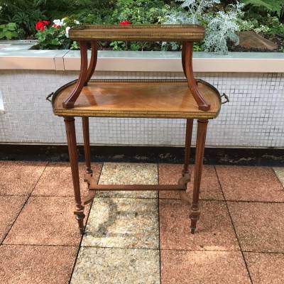 Table at the time 19 th Napoleon III in marquetry