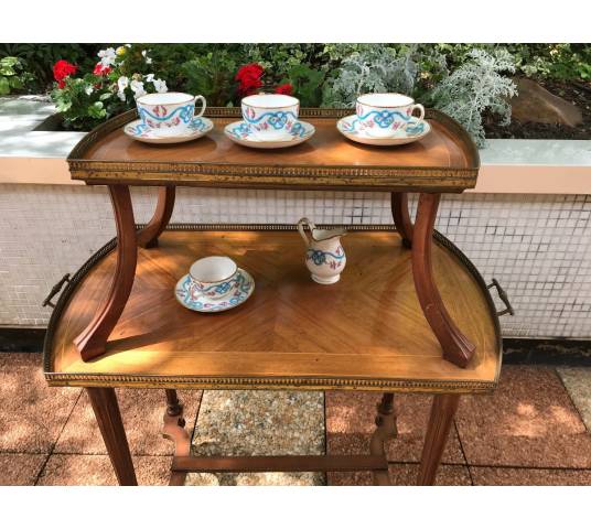 Table at the time 19 th Napoleon III in marquetry