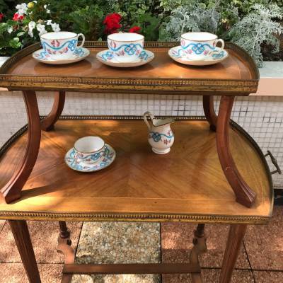 Table at the time 19 th Napoleon III in marquetry