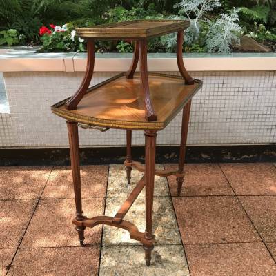 Table at the time 19 th Napoleon III in marquetry