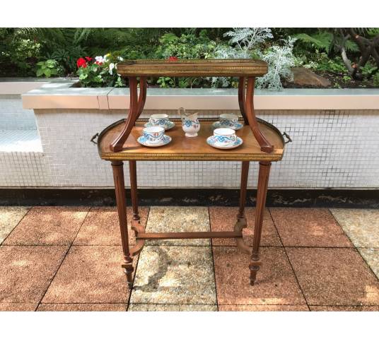 Table at the time 19 th Napoleon III in marquetry