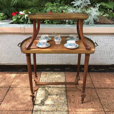 Table at the time 19 th Napoleon III in marquetry