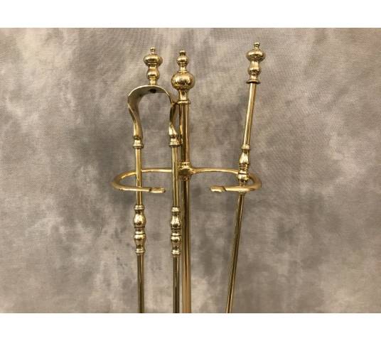 Antique brass mantelpiece - ( 19th century ).