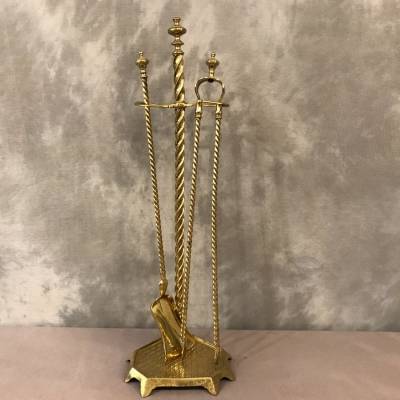 Antique brass mantelpiece. 19th-century