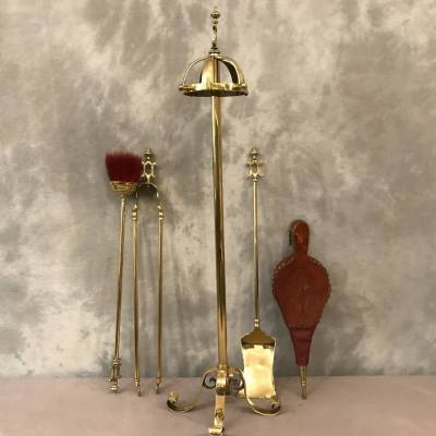 Antique brass mantelpiece ( 19th century )