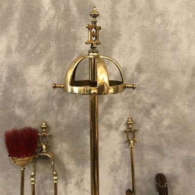 Antique brass mantelpiece ( 19th century )