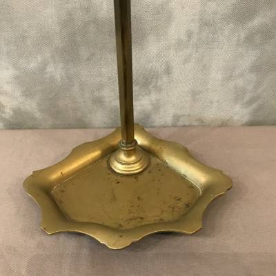 Servant of antique fireplace in vintage brass - 19th.