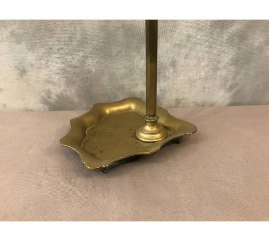 Servant of antique fireplace in vintage brass - 19th.