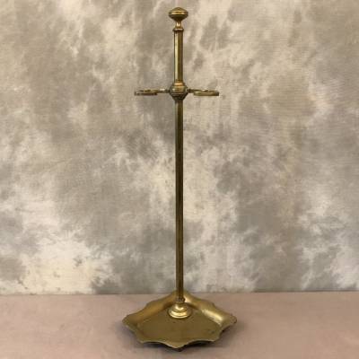 Servant of antique fireplace in vintage brass - 19th.