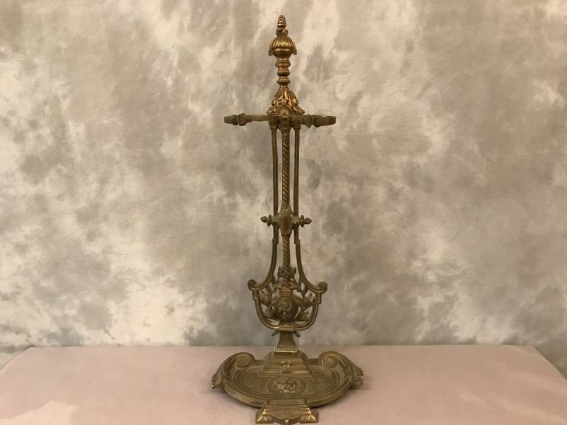 Servant of ancient bronze fireplace 19 th of Louis XVI style